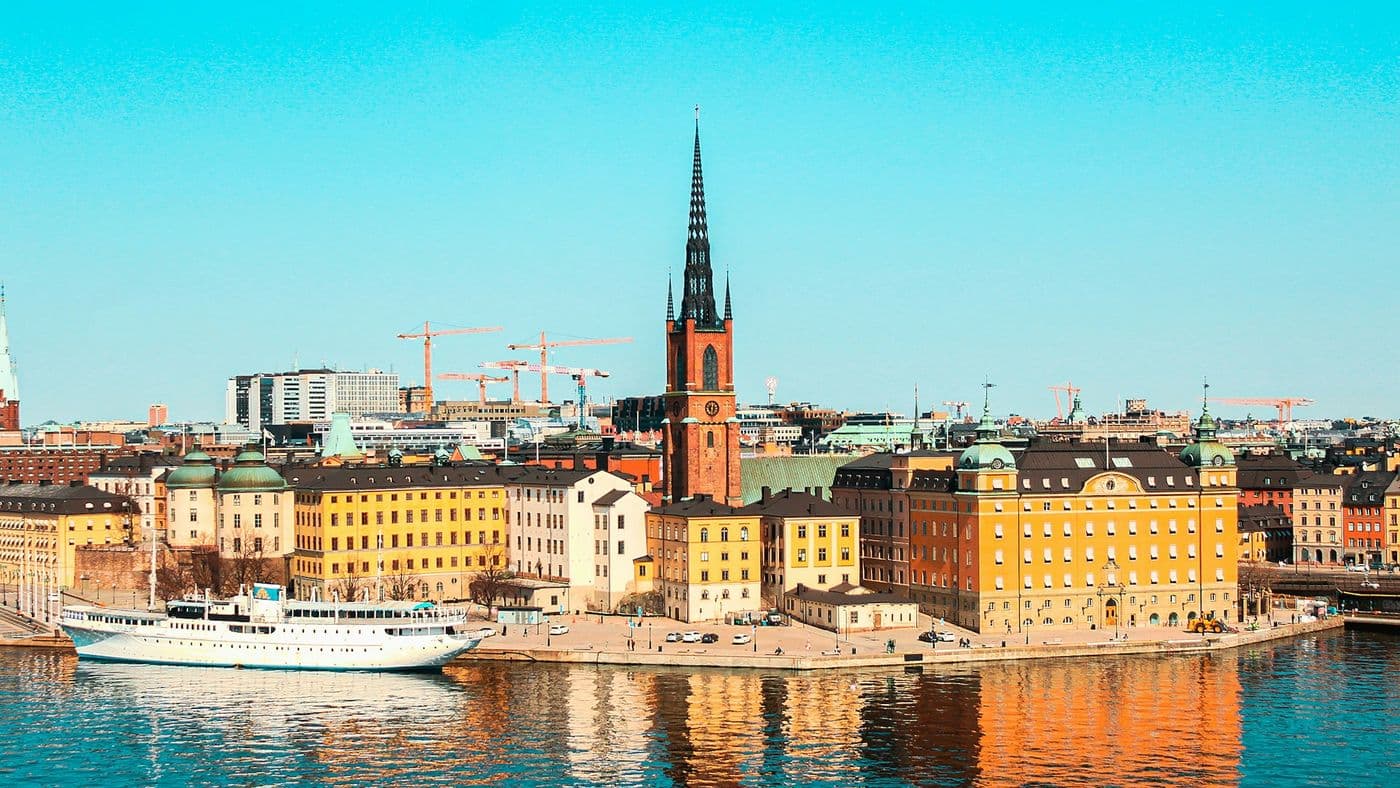 Waterfront view across Stockholm